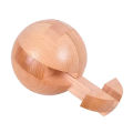 Wooden Kongming Lock,Round Ball Shaped 3D Puzzle,Brain Teasers Intelligence Toy,Sphere Puzzles for Adults And Kids. 