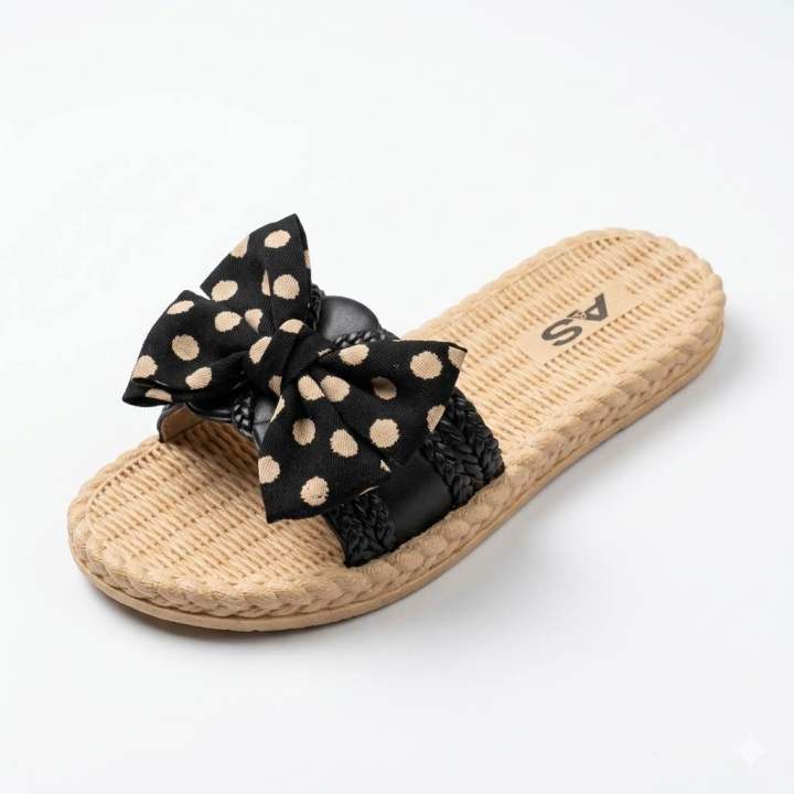 Stylish%20Women%E2%80%99s%20Flat%20Sandals%20%E2%80%93%20Soft%20Sole%20Polka%20Dot%20Design%20-%20Image%202
