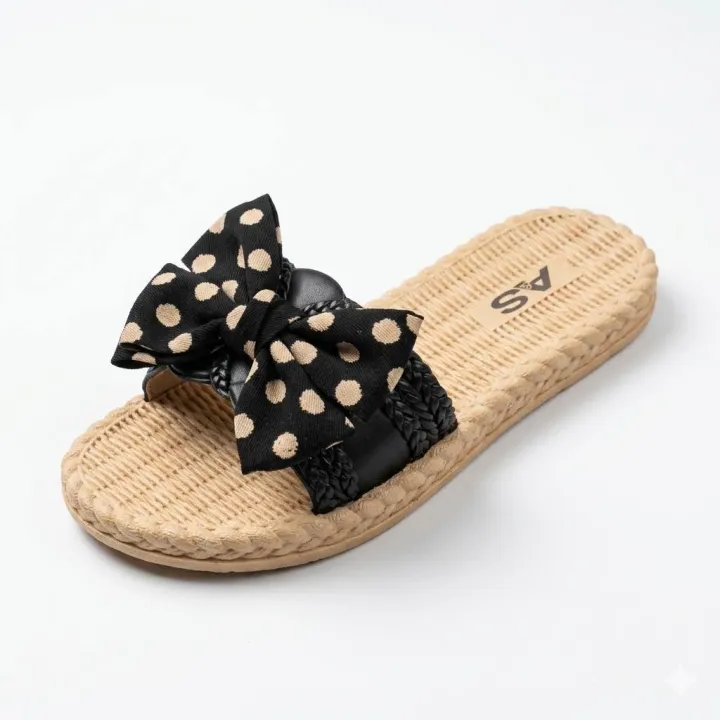 Stylish%20Women%E2%80%99s%20Flat%20Sandals%20%E2%80%93%20Soft%20Sole%20Polka%20Dot%20Design%20-%20Image%202