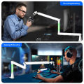 White Microphone Boom Arm Adjustable Low Profile Mic Stand with Extended Riser & Cable Management for SM7B MV7 AM8 K688 HyperX.