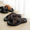 Men's Slippers 2025 Summer Large Size Outdoor Beach Casual Sandals Trend Men Shoes Flat Non-slip Comfortable Shoes Zapatillas. 
