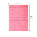 Beginner Lash Map Chart Wispy Lashes Pratice Chart Eye Shape Sponges Reusable Lash Extension Practice Lash Mapping  Makeup. 