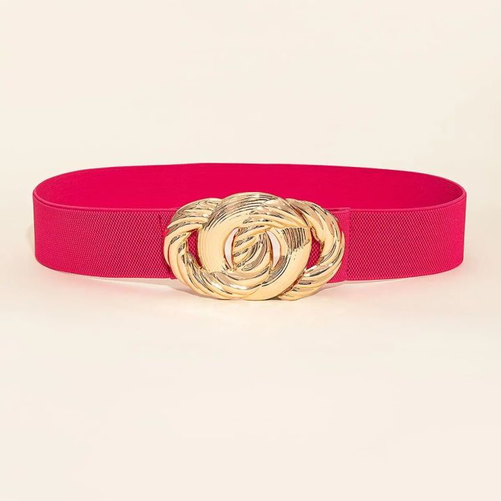 Chain%20Decoration%20Underbust%20Corsets%20For%20Women%20Elastic%20Band%20Wide%20Belt%20For%20Dresses%20Aesthetic%20Y2K%20Accessories%20Waistband%20Autumn%20-%20Image%202