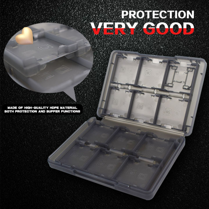 DATA%20FROG%2024%20Slots%20Game%20Card%20Storage%20Box%20For%203DS%20DS%20Series%20Portable%20PP%20Case%20With%20SD%20TF%20Stylus%20Storage%20Slots%20-%20Image%203