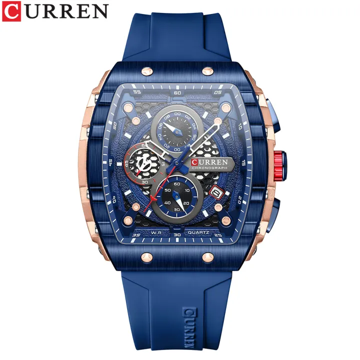 CURREN%20Top%20Brand%20Men's%20Watches%20Luxury%20Square%20Quartz%20Wristwatch%20%20Waterproof%20Luminous%20Chronograph%20Watch%20for%20Men%20Date%20Clock%20-%20Image%208