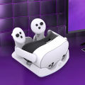 Charging Dock for Meta Quest 3S VR Headest Fast Charging Station with RGB Light Charging Stand for Meta Quest 3S/Quest 3/Quest 2.