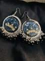 Ishq Jhumkas - Traditional Jhumkas - Resin Handmade Jhumka - Ishq Resin Jhumky - Handmade Earrings - Real Rose Jhumky/Earrings. 