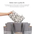 Baby Diaper Bag Reusable Waterproof Wet/Dry Storage Nappy Bag For Disposable Carrying Diaper Clothes Organizer Handbag. 