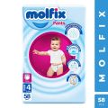 international Turkey product molfix baby Diaper Jumbo Large 9-14 Kg (58 pcs).