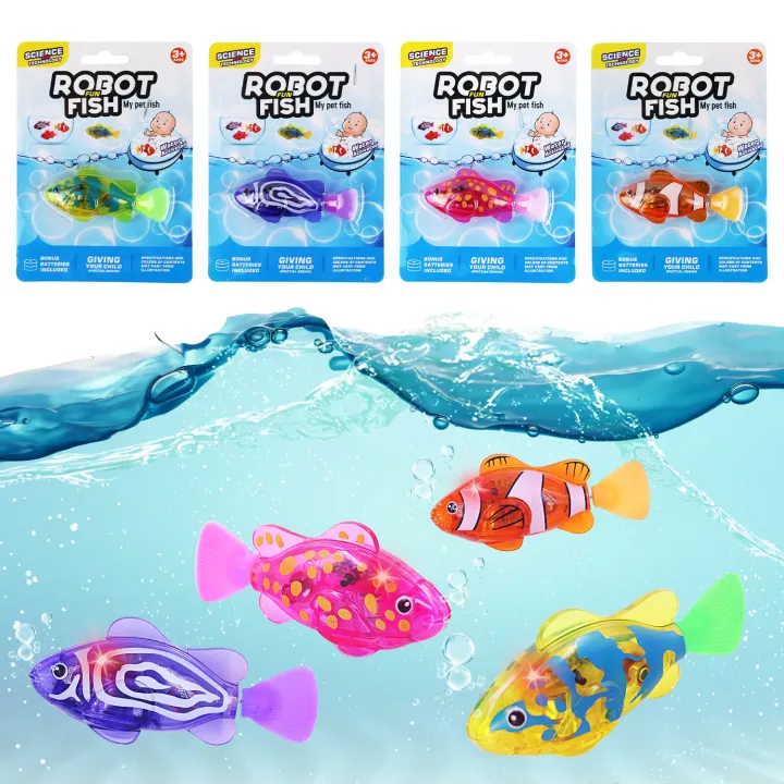 Cod Fish Toy Interactive Robot Fish Toys for Cat/Dog, Activated Swimming in Water ...