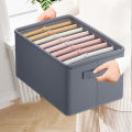 Thickened Pants Storage Box Foldable 9/7/6 Grids Organizer for Jeans Sweatshirt Shirt Wardrobe Organizers of Cabinets and Drawer. 