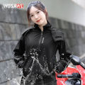 WOSAWE Waterproof Rain Coat Women Raincoat Zipper Hooded Reflective Raincoat Motorcycle Rainwear Electric Bike Fishing Rain Gear. 