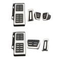 Stainless Steel Pedal Cover for Volkswagen VW Golf 7 8 GTi MK7 Polo A05 Passat B8 Skoda Kodiaq Rapid Octavia 5E 5F A7 2014-2023. 