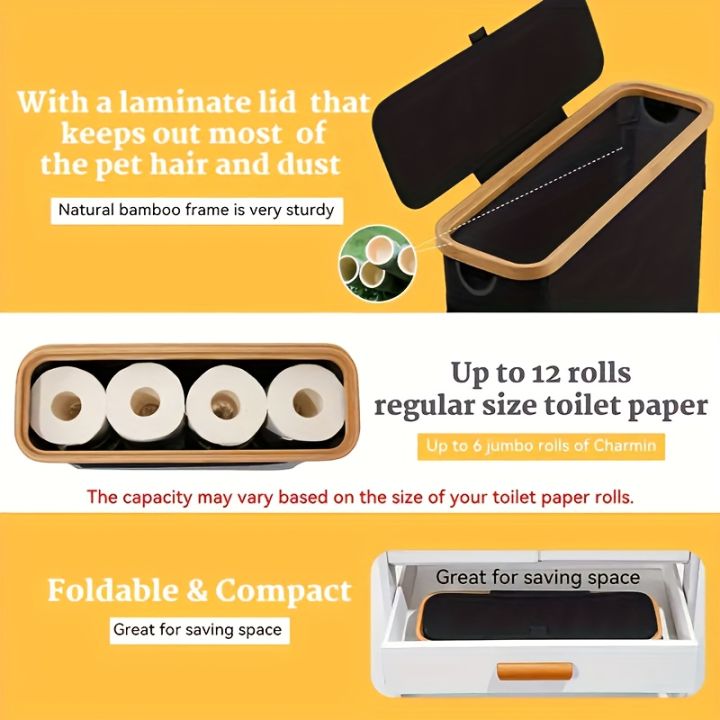 Foldable%20Toilet%20Paper%20Holder%20with%20Lid%20Large%20Capacity%20Space-Saving%20Bathroom%20Organizer%20Durable%20Wood%20Frame%20Gray%20Fabric%20Finish%20-%20Image%205