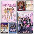 Korea kpop band K-Katseye Poster HD art sticky wall waterproof home living room bedroom bar aesthetic decoration. 