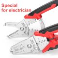 Wire Stripping Pliers Multifunctional Electrician Special Tools Pulling Wire Cutting Pliers Small Copper Pipe Crimping Pliers. 