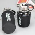 Portable Glass Water Bottle with Protective Bag, 1000ml/  Sports Outdoor Water Bottles. 