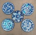 Blue Pottery Wall Hanging Plates........only one plate...Special Introductory Price  !!!!!!. 
