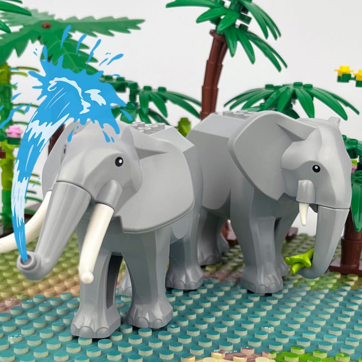 NEW%20Animals%20World%20Scene%20Elephant%20Male%20Elephant%20Camel%20Elk%20Gorilla%20Giraffe%20Horse%20Parts%20Building%20Blocks%20Model%20Sets%20Bricks%20Kids%20Kits%20-%20Image%202