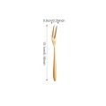 6Pcs Stainless Steel Fruit Fork Small Toothpick Multifunctional Fruit Stick Gold Moon Cake Knife Food Picks Kitchen Accessories. 