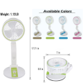 Folding Multi-function USB Charging Fan with builtin LED Light. 