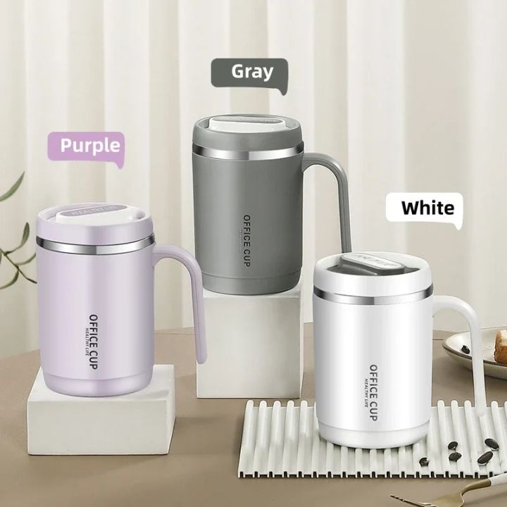 500ML%20Coffee%20Cup%20with%20Handle%20and%20Lid%20304%20Stainless%20Steel/PP%20Liner%20Coffee%20Mug%20Breakfast%20Milk%20Cup%20Home%20Office%20Student%20Water%20Cups%20-%20Image%203