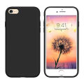 iPhone 6 Plus 6S Plus Black Soft TPU Silicone Back Cover Shock-Absorbing Lightweight Protective Case. 