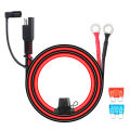 Double SAE Quick Release Cable Adapter Extension Solar Cable SAE to O-ring Connector Extension Cable for Battery Charger Maintai. 
