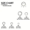 150pcs Assorted External & Internal Toothed Serrated Lock Washers M3-M8 Stainless Steel 304 A2-70 Set for Hardware.