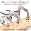 5 Inch C Clamp Assorted Locking Welding Clamp Mini Alloy Locking Pliers For DIY Hand Repair Tools Wood Working. 