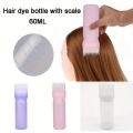 2pcs/Set Silicone Hair Comb With Root Comb Applicator Bottle Set  Hair Oil Applicator Shampoo Brush Salon hair styling tools. 