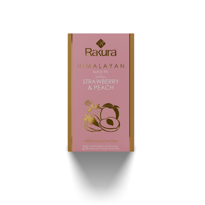 Rakura Himalayan Black Tea + Natural Strawberry & Peach 25TB | Finest ...