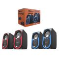 Ft-165 Computer Speakers With Heavy Bass,Subwoofer, Volume Control, 3.5mm Audio, USB Wired Powered Built-in Four Loudspeaker Diaphragm Multimedia Speaker for PC/Laptops/desktop/ Computer - High Quality By Qs. 