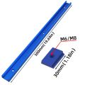 500MM Aluminium T30 T-track, T Slot Miter Track Jig - Woodworking Miter Gauge Guide Chute for Workbench Table Saw Router Tools. 