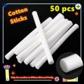 50 Pcs 7mm/8mm Humidifier Filter Cotton Swab Core USB Air Ultrasonic Humidifier Aroma Diffuser Replacement Cotton Sponge Stick. 