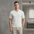 New Stylish Collar Cotton T-Shirt For Men. 