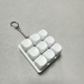 9 Keys Keyboard Fidget Keychain Antistress Keyboard Button Fingertip Key Cap Pendant Stress Relief Toys For Children Adults Gift. 