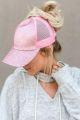 Fashionable Pink Nancy Cap For Girls,Shinny Glitter Caps,Fancy Design With Korean Fabric Stuff,Best Summer Article For Girls And Womens. 