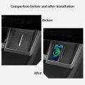 For Tesla Model YL 2026 Silicone Central Control Screen Frame Display Edge Protector Cover Phone Anti-Slip Wireless Charging Pad.