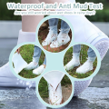 1 Pair PVC Waterproof Shoe Cover Transparent Reusable Anti-slip Rain Shoe Cover Suitable for Outdoor Men & Women.
