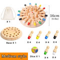 Wooden Memory Match Stick Chess Color Game Board Puzzles Montessori Educational Toy Cognitive Ability Learning Toys For Children. 