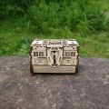 DIY 3D Treasure Box Wooden Puzzle Game Assembly   Building Block Jewelry Box. 