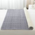 Cooling Bed Sheet Set with Pillowcases Ice Silk & Latex Quilted Breathable Cover Solid Summer Bedding Comfort & Heat Resistance. 