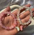 Beads butterfly bracelet magnet butterfly bracelet bestie bracelet. 