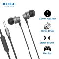 X-AGE ConvE Acoustic W6 Wired Earphone - (XWE06) | Super Bass | With Microphone | 10mm Driver | 3.5mm Aux Jack. 