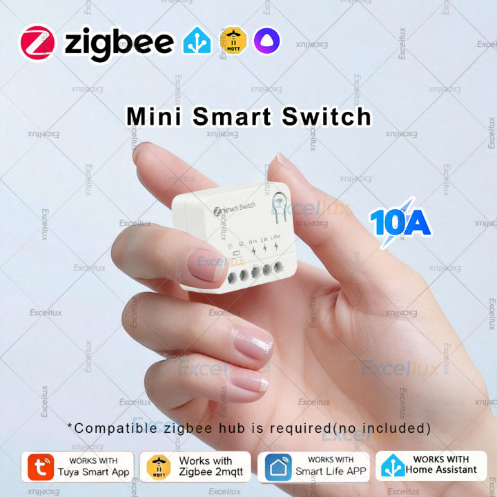 ZigBee Mini Smart DIY Switch Automation Module Intelligent Life App Control Light Relay Breaker For Home Works With Zigbee2MQTT lightify