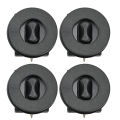 4pcs Universal Car Floor Mounting Clamps Carpet Mats Fixing Clips Black Anti-Slip Floor Holders Sleeves Accessories.