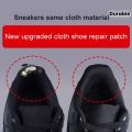 4pcs Shoe Repair Stickers Fabric Heel Protector Anti-Wear Repair Holes Self-adhesive Patches Insoles Pad Foot Care Insert. 
