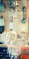 4 Light Crystal kharbooza Hanging Light For Ceiling. 