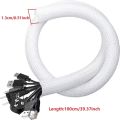5/1M Braided Cable Sleeve PET Nylon Wrapping Cable Casing Cable Sleeves Wire for Desk PC TV Wire Protector Cable Wrap Cover. 
